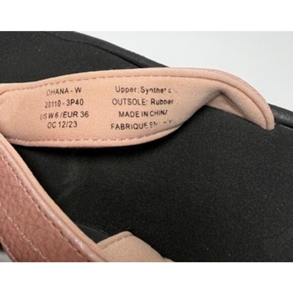 Olukai Ohana Womens Sandals Size 6 Blush Powder Pink Thong | Pre-Owned - Picture 5 of 8